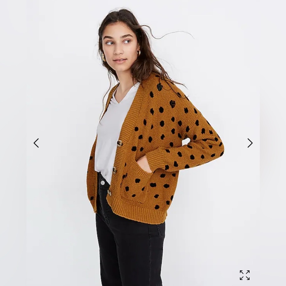 Like new! Hillview Cardigan Sweater in Painted Spots (XS)